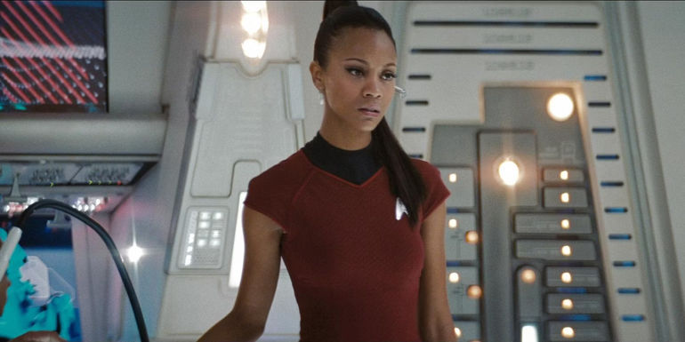 Star Trek (2009). Zoe Saldaña as Nyota Uhura. 