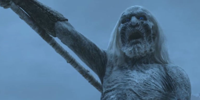 White Walker screaming in season two