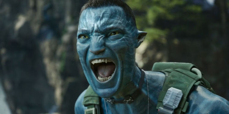 Recombinant Quaritch hissing in Avatar: The Way of Water