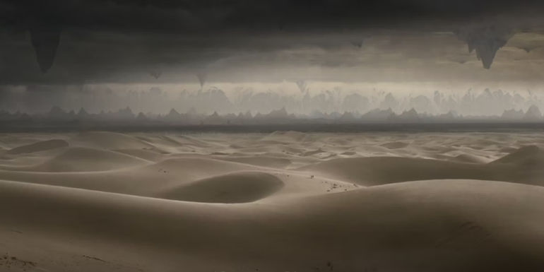 The wasteland of the Underworld in Percy Jackson episode 7