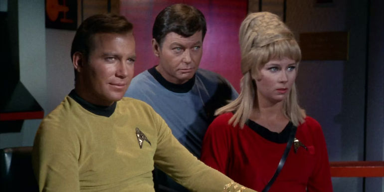 Yeoman Rand in Star Trek: TOS.