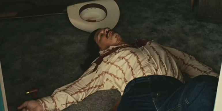 Llewellyn lies dead in No Country for Old Men