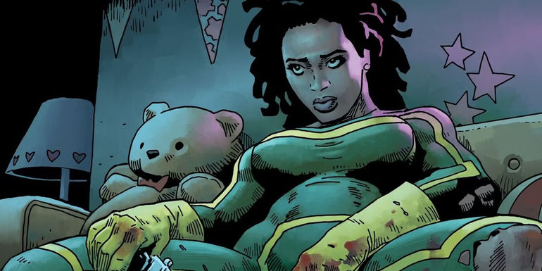 Patience Lee in the Kick-Ass costume