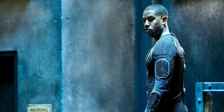 Michael B Jordan as the Human Torch in Fantastic Four