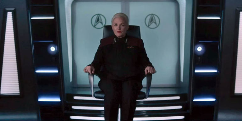 Admiral Elizabeth Shelby captains the Enterprise F in Star Trek: Picard