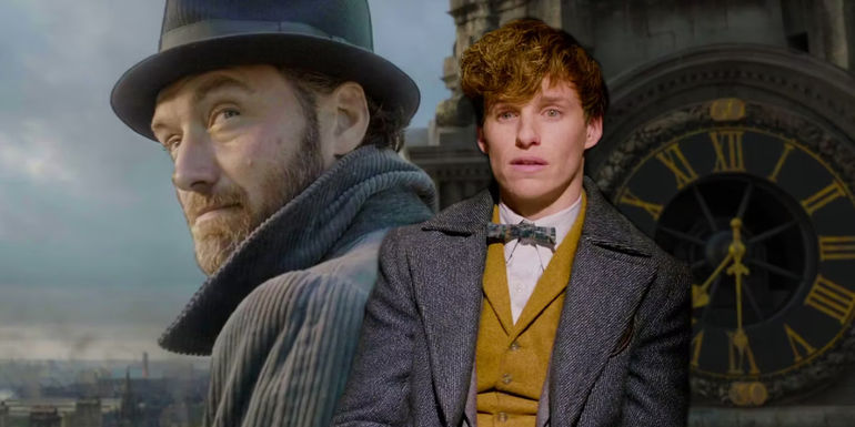 Albus Dumbledore and Newt Scamander in Fantastic Beasts