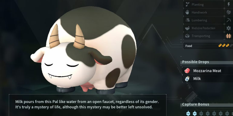 Mozzarina paldeck in Palworld