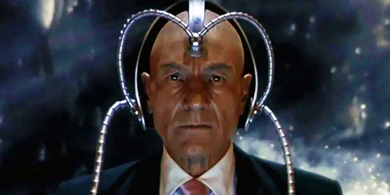 Patrick Stewart's Professor X using Cerebro in X-Men