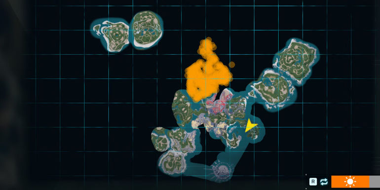 Robinquill habitat in Palworld