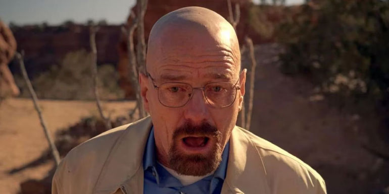 Bryan Cranston looking devastated as Walter White in Breaking Bad