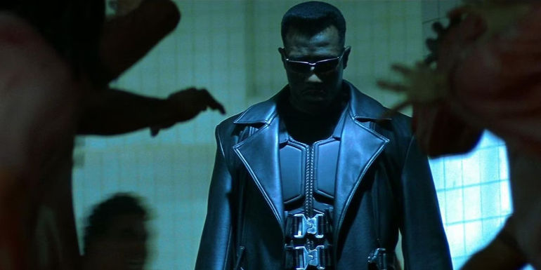 Wesley Snipes as Blade in Blade's intro.
