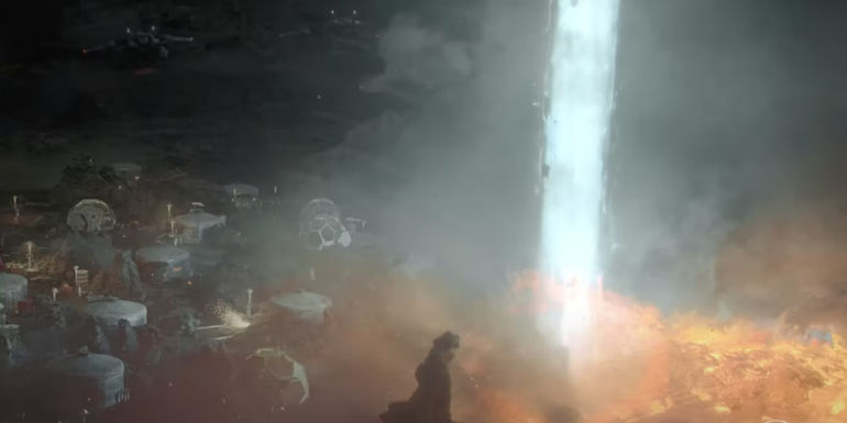 A planet is glassed in Halo season 2