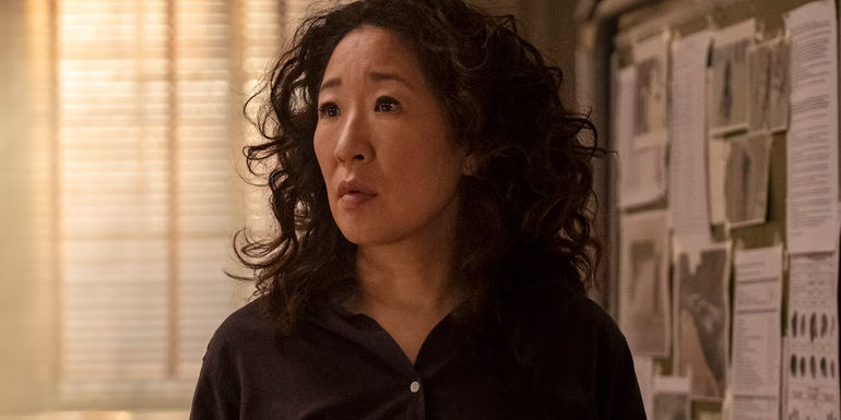 Eve in the midst of an investigation in Killing Eve