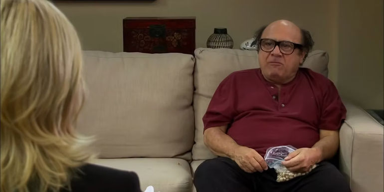 Frank on the couch in It's Always Sunny
