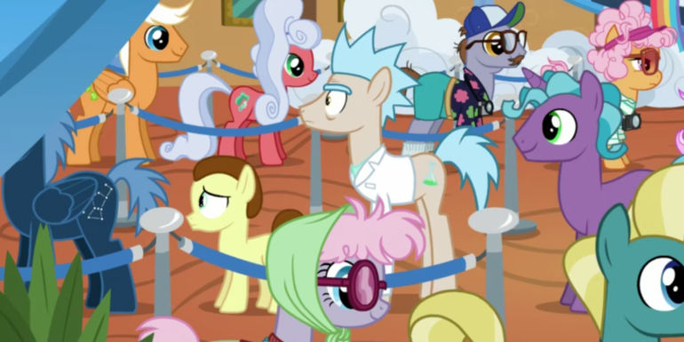 Rick and Morty cameo in My Little Pony