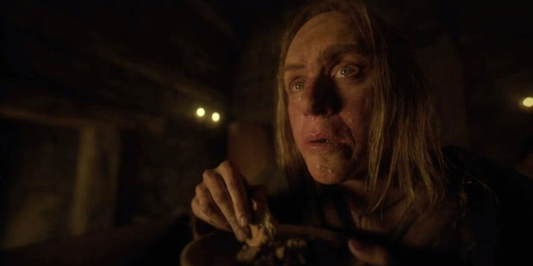 Ole Munch eating a meal in Fargo