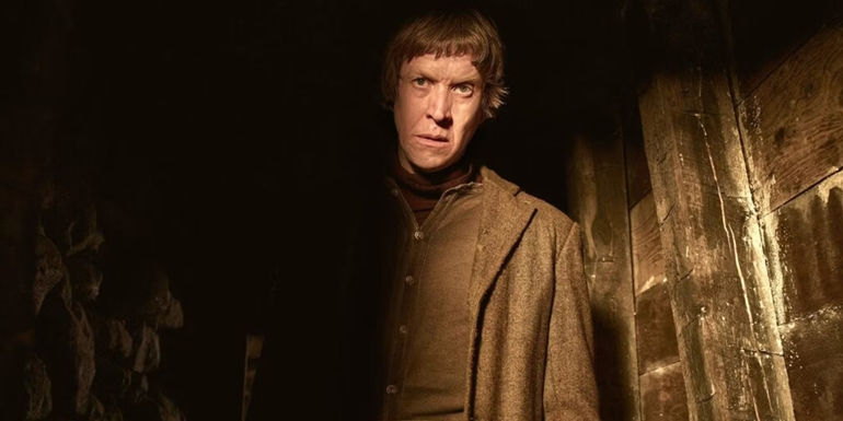 Ole Munch in a shed in Fargo