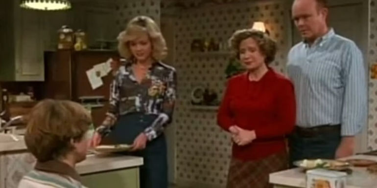 Red Forman and Kitty in That '70S Show Season 1, Episode 21, “Water Tower”