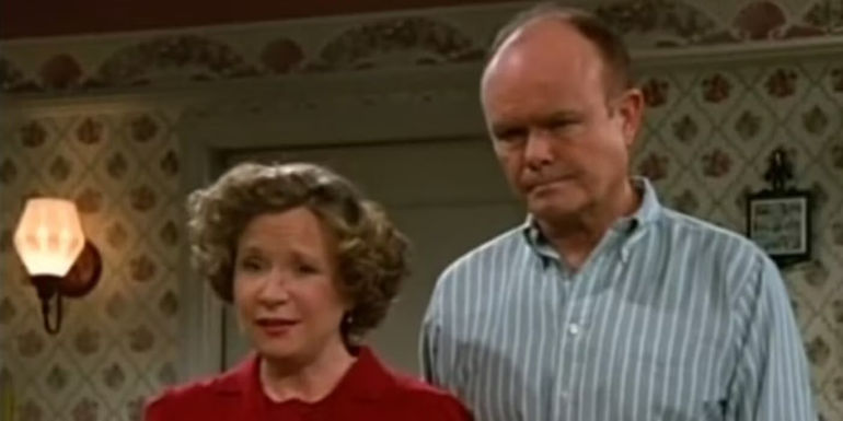 Red Forman and Kitty in That '70S Show Season 1, Episode 21, “Water Tower”