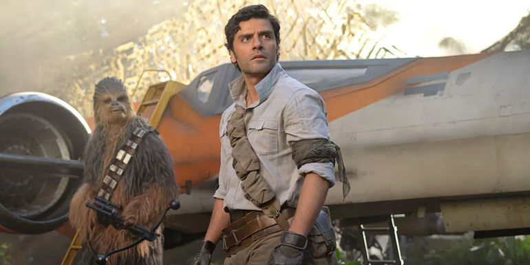 Poe Dameron and Chewbacca in Star Wars The Rise of Skywalker
