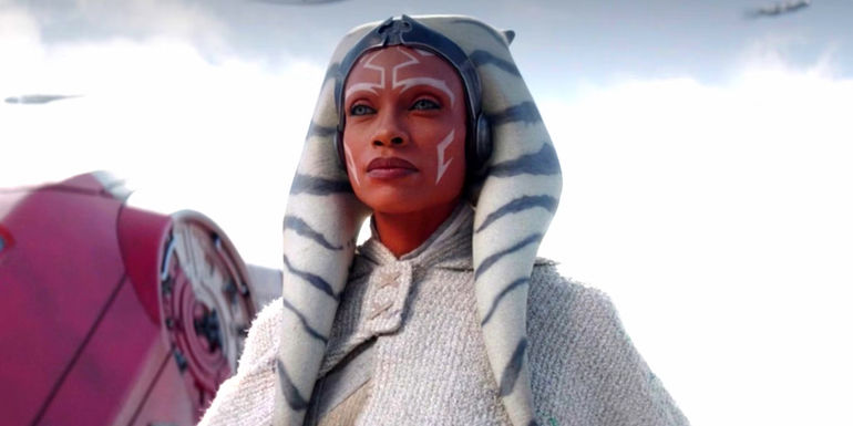 Ahsoka in her new white costume in Ahsoka episode 5
