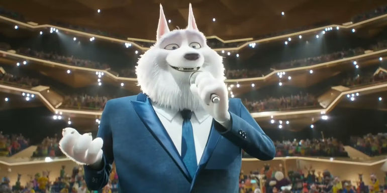 Jimmy Crystal in the theater in Sing 2