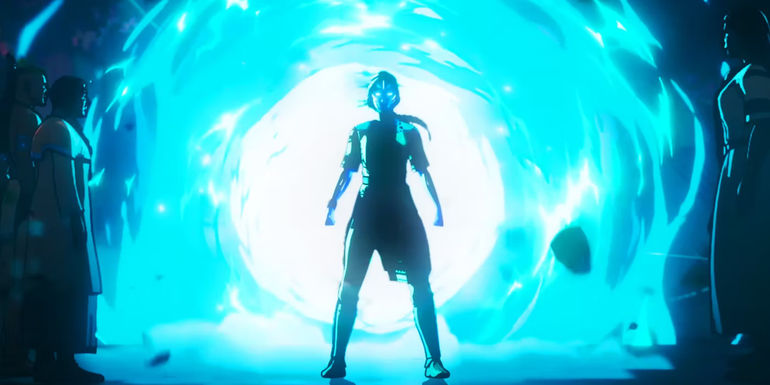 Kahhori moving the Tesseract portal in What If...? season 2