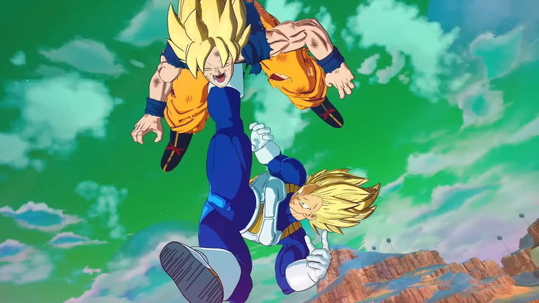 SSJ Goku vs Vegeta Sparking Zero