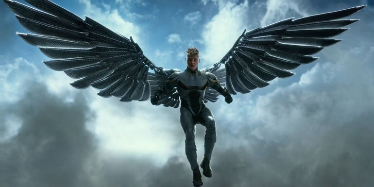 Archangel flying in X-Men: Apocalypse