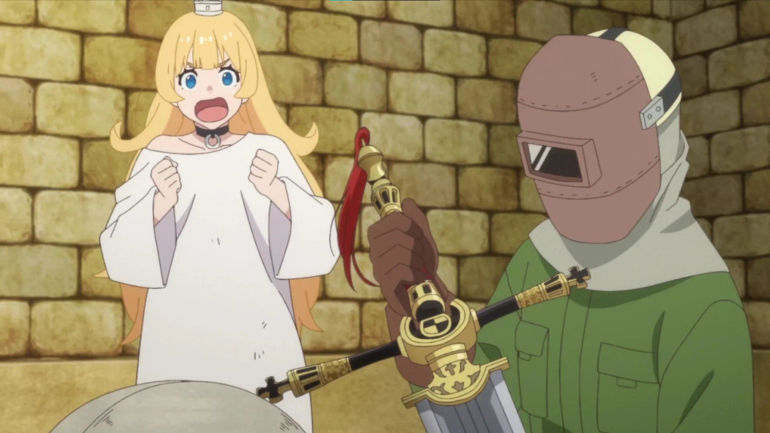 Excalibur's torture as shown in the anime (Image via Studio PINE JAM)