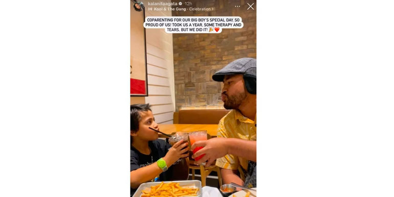 90 Day Fiance Kalani showing Asuelu and son Oliver on Instagram