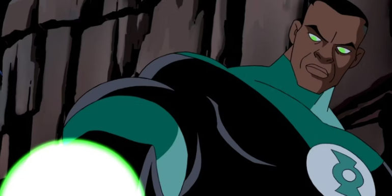 Green Lantern from the DCAU Justice League using his ring