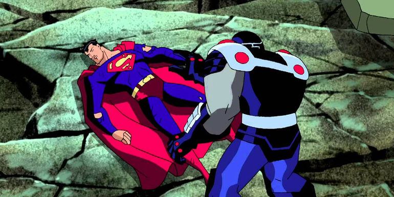 Superman and Darkseid in Justice League Unlimited