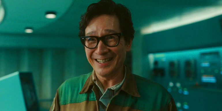 Ke Huy Quan's Ouroboros smiling in Loki season 2