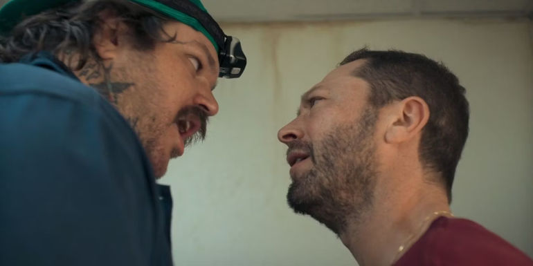 Fak and Richie argue in The Bear