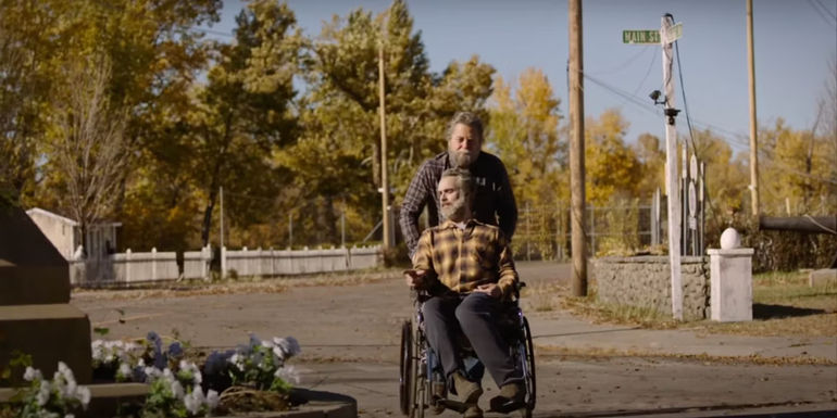 Bill walks Frank around the town for last time in The Last of Us Episode 3