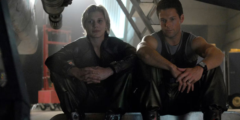 Battlestar Galactica Starbuck and Apollo