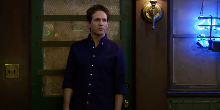 Dennis in the bar in It's Always Sunny in Philadelphia.