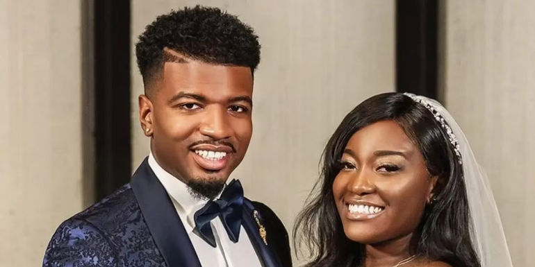 Paige Banks and Chris Williams on their wedding day during Married at First Sight