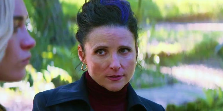 Valentina questioning Yelena Belova in Black Widow's post-credits scene