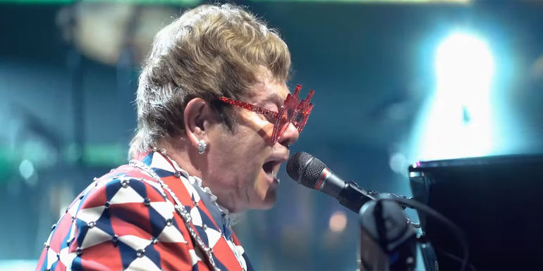 Elton John Performing