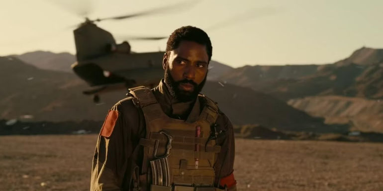 The Protagonist in the desert in Tenet