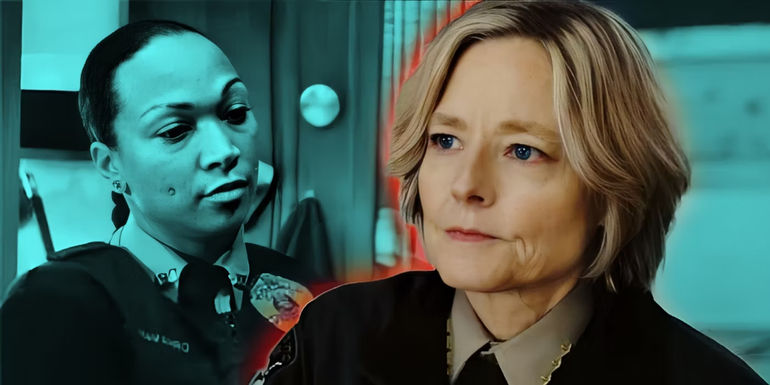 Kali Reis as Det. Evangeline Navarro and Jodi Foster as Det. Liz Danvers in True Detective season 4