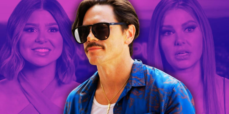 Vanderpump Rules' Tom Sandoval with Raquel and Ariana in the background