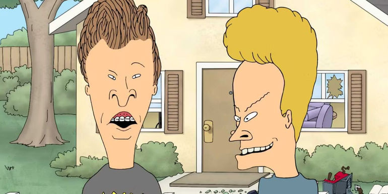 Beavis and Butt-Head standing next to each other