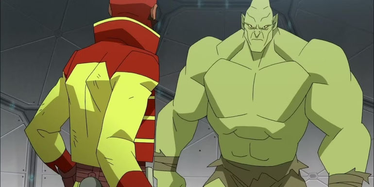 Monster Girl in monster form fighting Rex in Invincible 