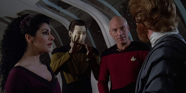 Star Trek TNG Loud as a Whisper Troi Data Picard Riva