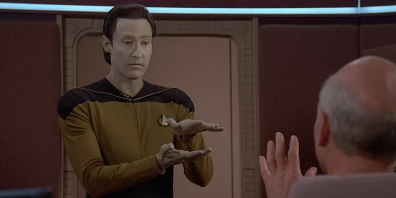 Star Trek TNG Loud as Whisper Data Picard sign language