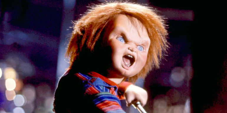 Chucky screams in rage in Child's Play