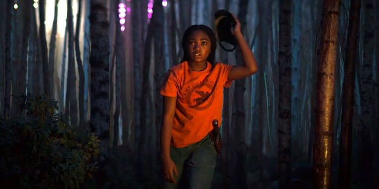 Annabeth taking her cap off after saving Percy from Luke in Percy Jackson season 1 finale